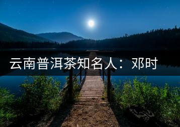云南普洱茶知名人:鄧時海