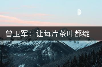 曾衛(wèi)軍:讓每片茶葉都綻放生命