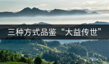 三種方式品鑒“大益?zhèn)魇馈? decoding=