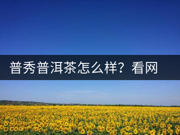 普秀普洱茶怎么樣？看網(wǎng)友精彩回答