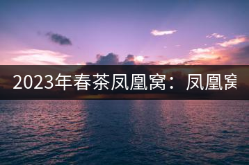 2023年春茶鳳凰窩：鳳凰窩（1號(hào)）20000-25000元／公斤；鳳凰窩（2號(hào)）2000-3000元／公斤；古樹(shù)：3000-5000元／公斤；鳳凰山混采古樹(shù)茶1000-2000元／公斤；鳳凰山精選古樹(shù)茶3000-5000元／公斤