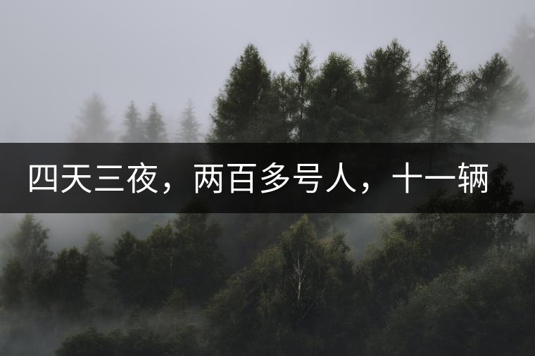 四天三夜，兩百多號(hào)人，十一輛中巴車(chē)，歲月知味易武茶山行活動(dòng)