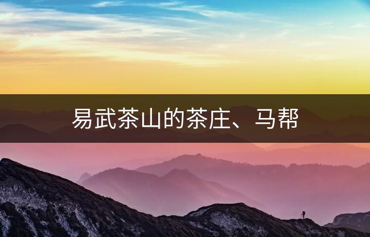 易武茶山的茶莊、馬幫