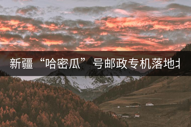 新疆“哈密瓜”號郵政專機落地北京，243種哈密瓜你見過嗎？