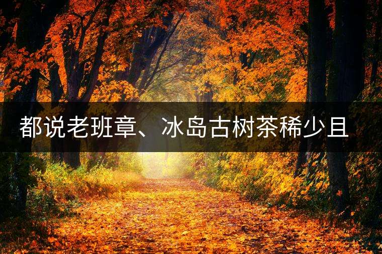 都說老班章、冰島古樹茶稀少且貴，那為什么你能輕易買到都說老班章、冰島古樹茶稀少且貴，那為什么你能輕易買到