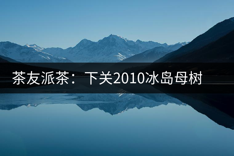 茶友派茶：下關(guān)2010冰島母樹(shù)，挺甜的，母樹(shù)是個(gè)什么概念？