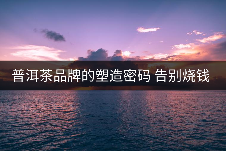 普洱茶品牌的塑造密碼 告別燒錢打廣告時(shí)代