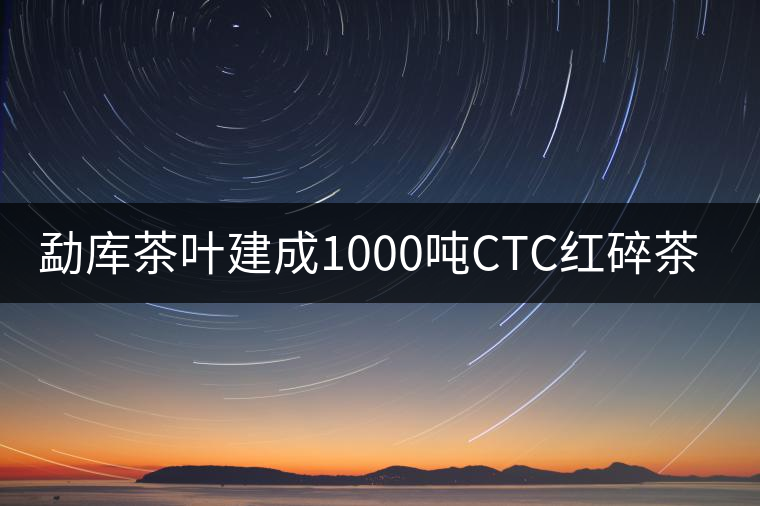 勐庫茶葉建成1000噸CTC紅碎茶機械 勐庫茶葉建成1000噸CTC紅碎茶機械