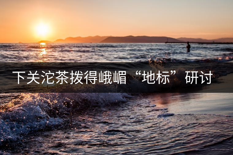 下關沱茶撥得峨嵋“地標”研討會頭籌 下關沱茶撥得峨嵋“地標”研討會頭籌