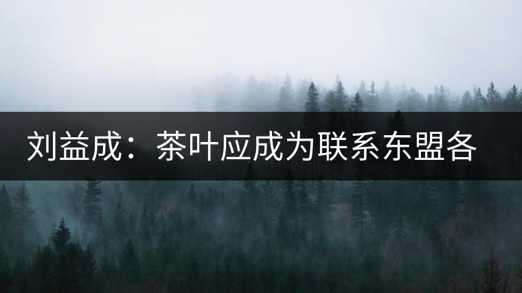 劉益成：茶葉應(yīng)成為聯(lián)系東盟各國貿(mào)易往來的紐帶