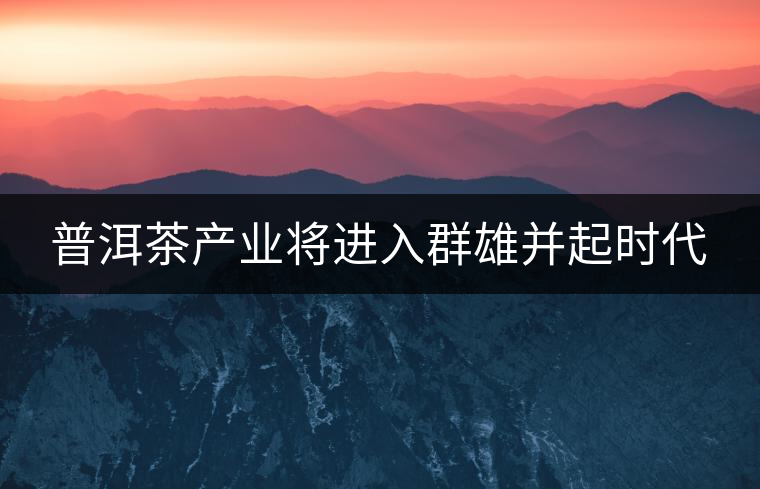 普洱茶產(chǎn)業(yè)將進入群雄并起時代