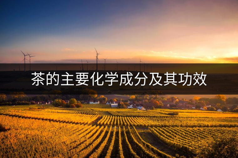 茶的主要化學(xué)成分及其功效