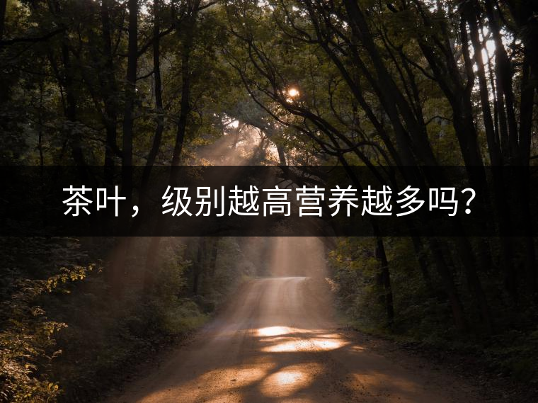 茶葉，級別越高營養(yǎng)越多嗎？