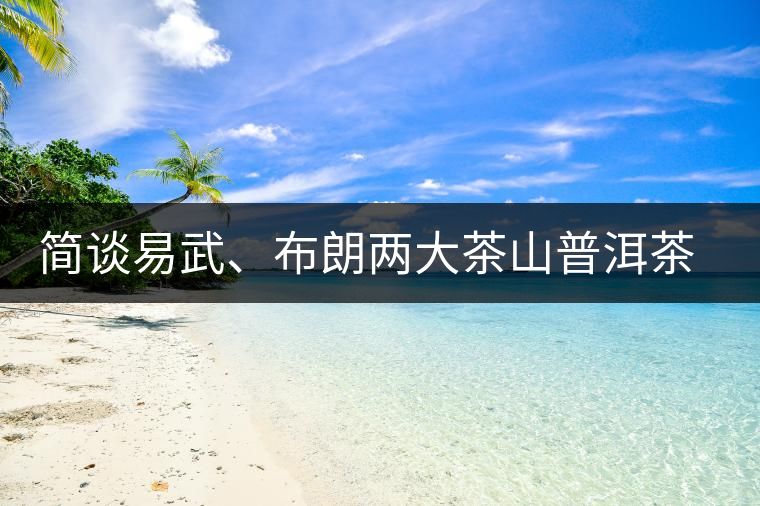 簡談易武、布朗兩大茶山普洱茶風格