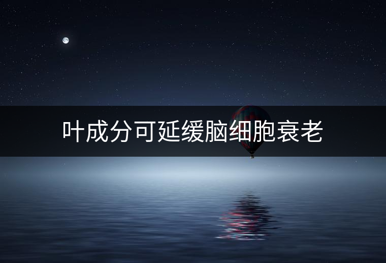 葉成分可延緩腦細胞衰老