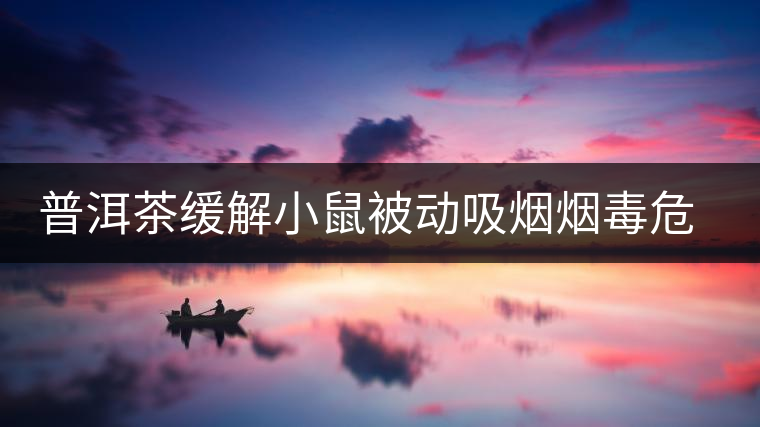 普洱茶緩解小鼠被動吸煙煙毒危害的研究初報(bào)