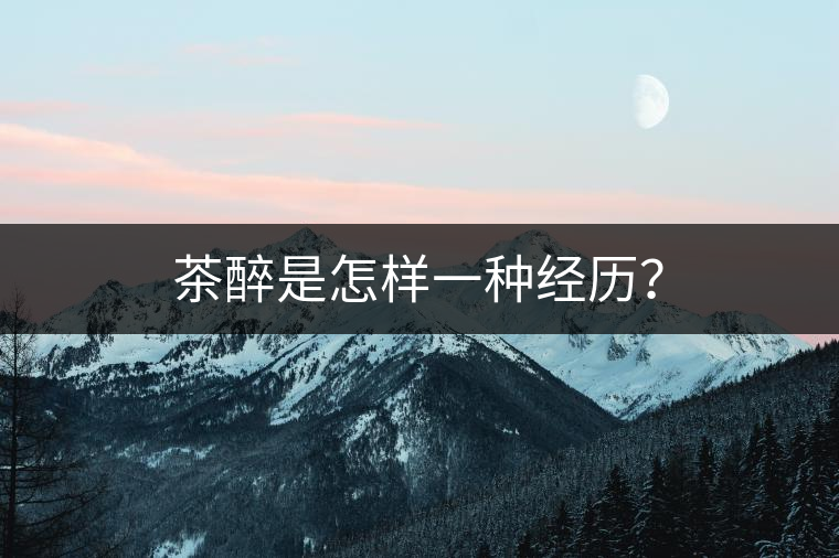 茶醉是怎樣一種經(jīng)歷？