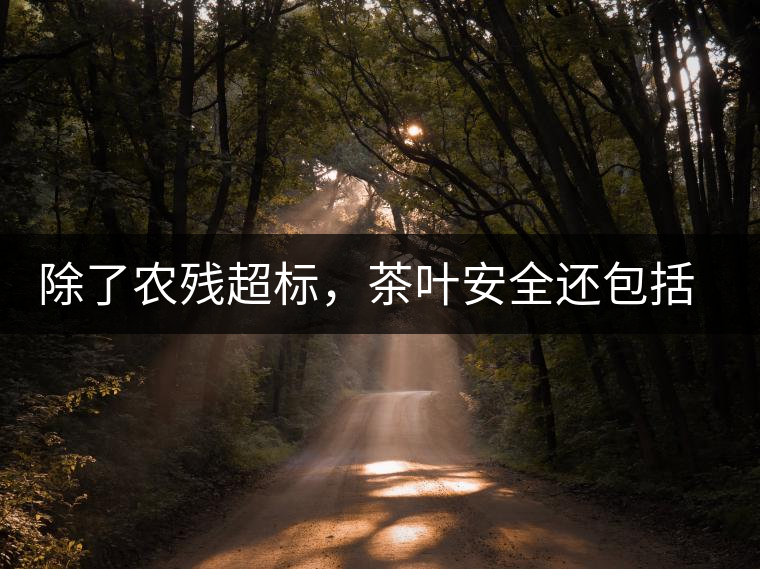除了農(nóng)殘超標，茶葉安全還包括哪些方面？