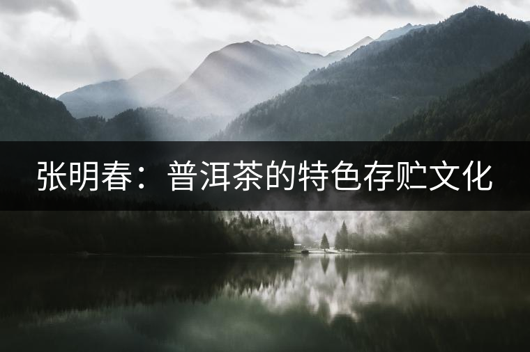 張明春:普洱茶的特色存貯文化 張明春:普洱茶的特色存貯文化