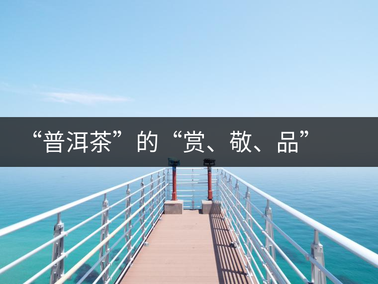 “普洱茶”的“賞、敬、品” 銘茶案坊