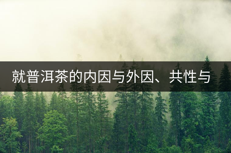 就普洱茶的內(nèi)因與外因、共性與個性復(fù)茶友