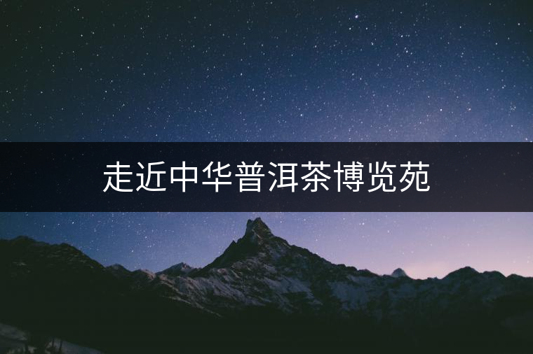 走近中華普洱茶博覽苑