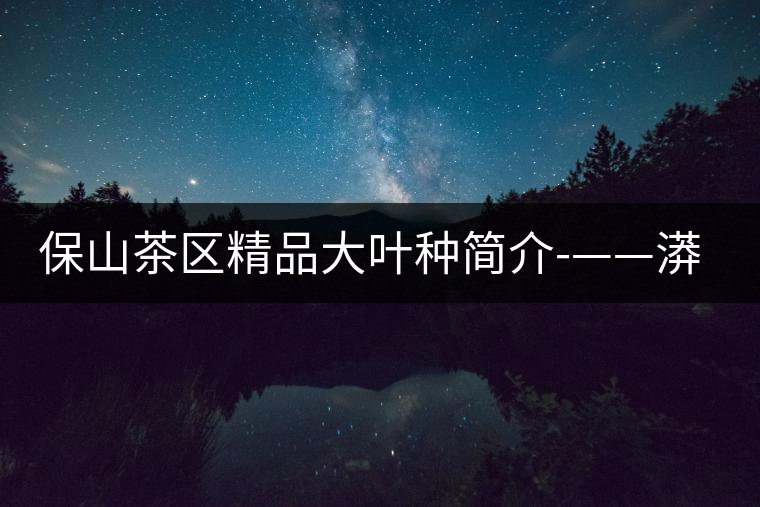 保山茶區(qū)精品大葉種簡(jiǎn)介-——漭水種 保山茶區(qū)精品大葉種簡(jiǎn)介-——漭水種