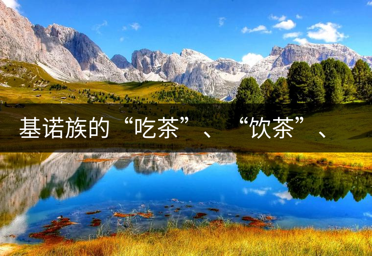 基諾族的“吃茶”、“飲茶”、“喝茶”與“敬茶”