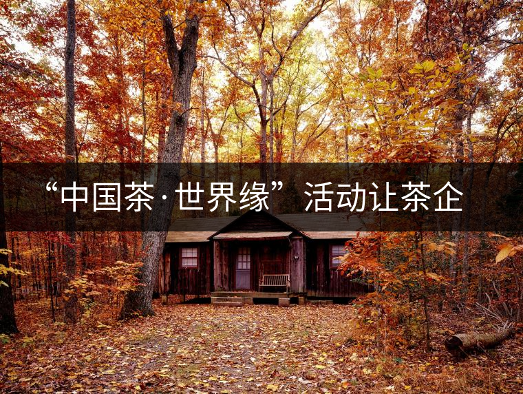 “中國(guó)茶·世界緣”活動(dòng)讓茶企與外賓交流 “中國(guó)茶·世界緣”活動(dòng)讓茶企與外賓交流