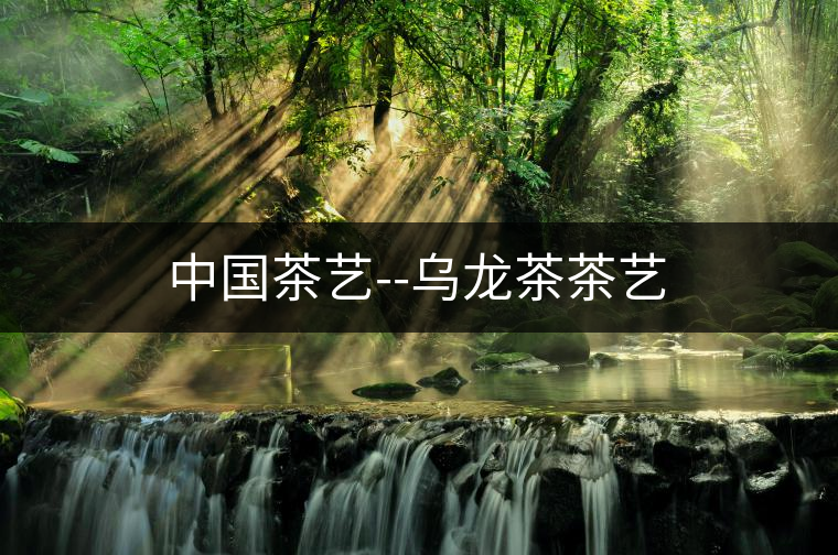 中國茶藝--烏龍茶茶藝 中國茶藝--烏龍茶茶藝