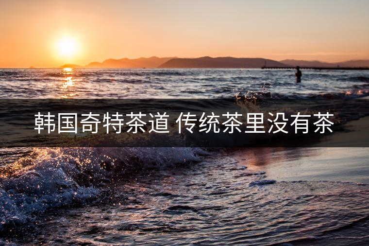 韓國(guó)奇特茶道 傳統(tǒng)茶里沒有茶