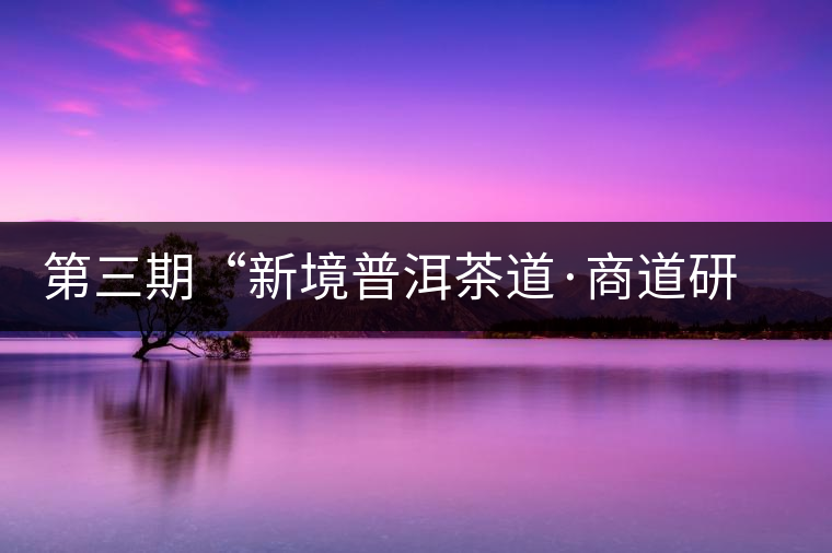 第三期“新境普洱茶道·商道研修班”茶山考察(三)——勐宋篇 第三期“新境普洱茶道·商道研修班”茶山考察(三)——勐宋篇
