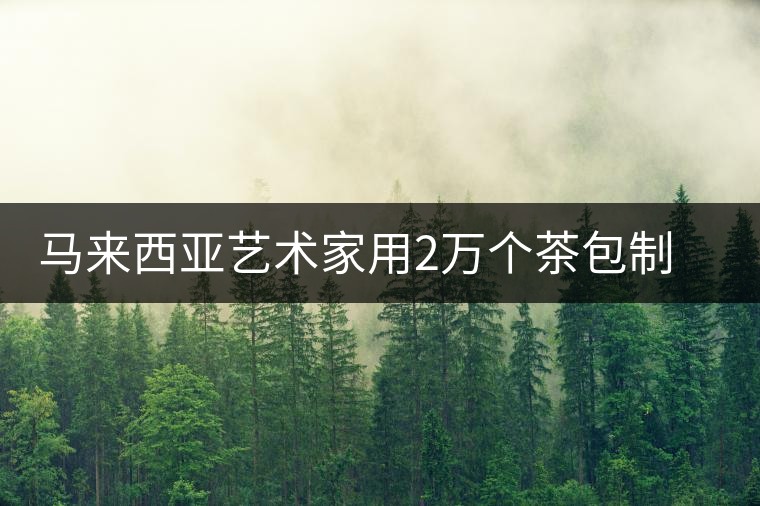 馬來西亞藝術(shù)家用2萬個(gè)茶包制作出“送茶男子”畫像