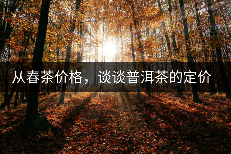 從春茶價(jià)格，談?wù)勂斩璧亩▋r(jià)權(quán)