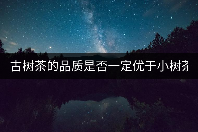 古樹茶的品質(zhì)是否一定優(yōu)于小樹茶？