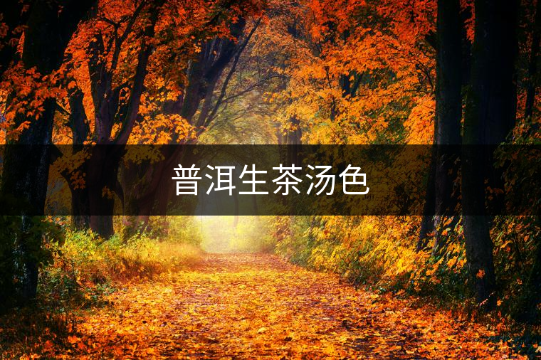 普洱生茶湯色