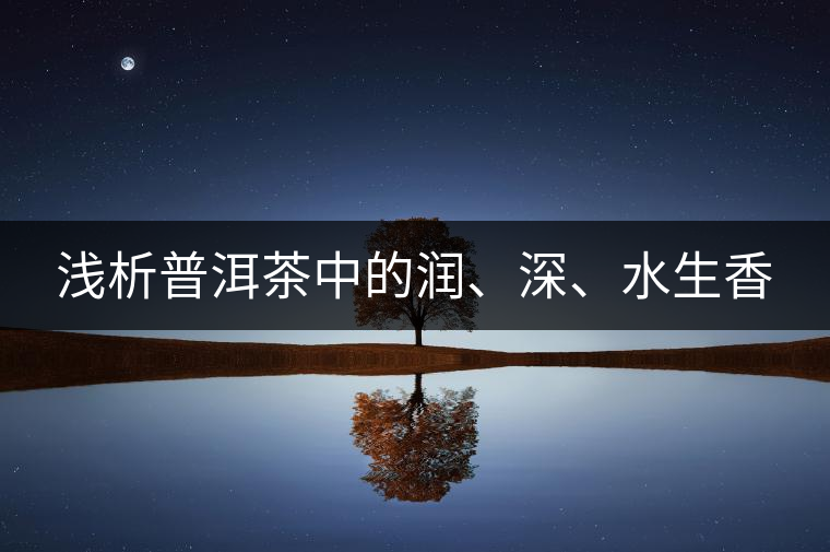 淺析普洱茶中的潤(rùn)、深、水生香