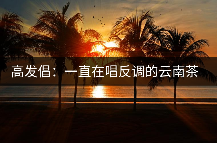 高發(fā)倡:一直在唱反調(diào)的云南茶人 高發(fā)倡:一直在唱反調(diào)的云南茶人