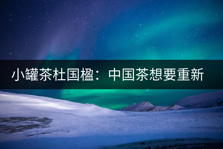 小罐茶杜國楹：中國茶想要重新走向世界，就要把用戶體驗變簡單