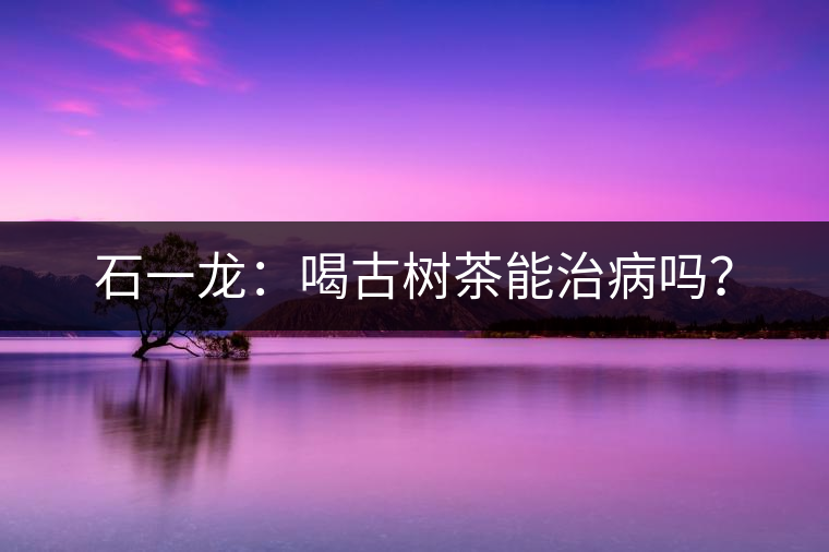 石一龍：喝古樹茶能治病嗎？