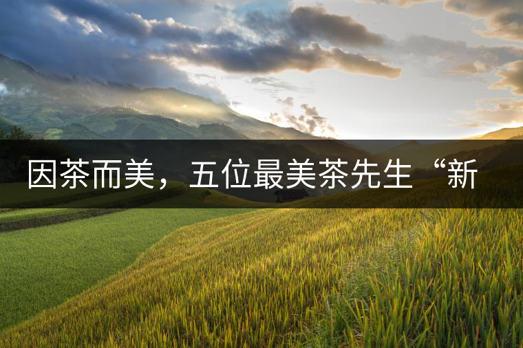 因茶而美，五位最美茶先生“新鮮出爐”啦