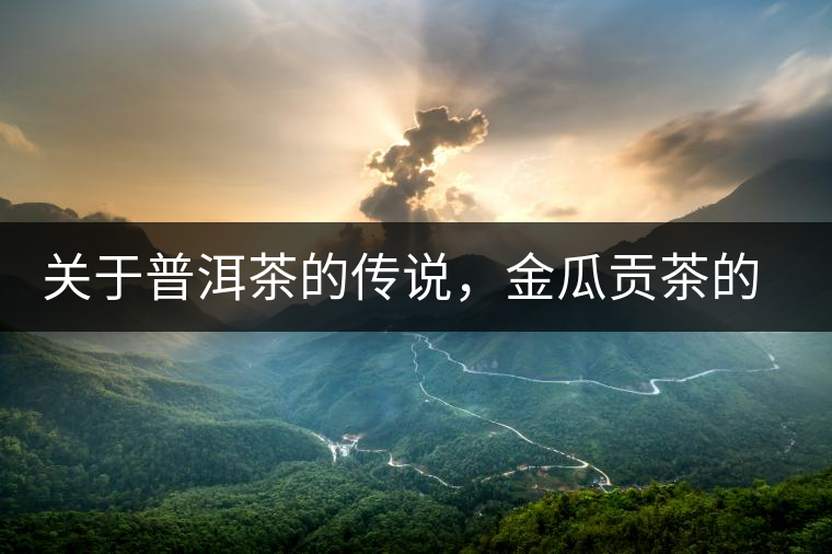 關(guān)于普洱茶的傳說，金瓜貢茶的來由