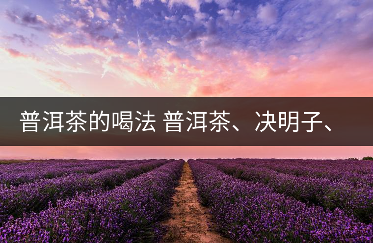 普洱茶的喝法 普洱茶、決明子、枸杞、可以一起喝嗎？