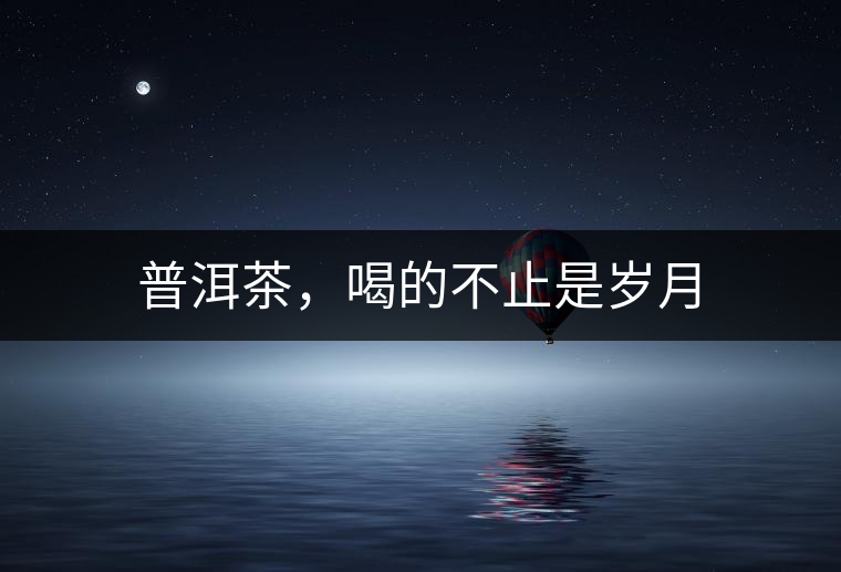 普洱茶，喝的不止是歲月