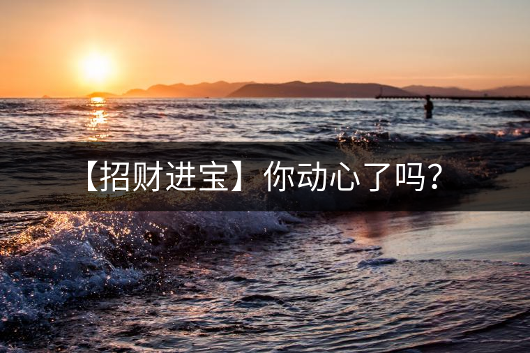 【招財進寶】你動心了嗎？