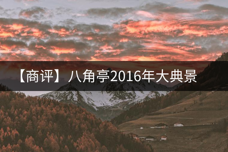 【商評(píng)】八角亭2016年大典景邁