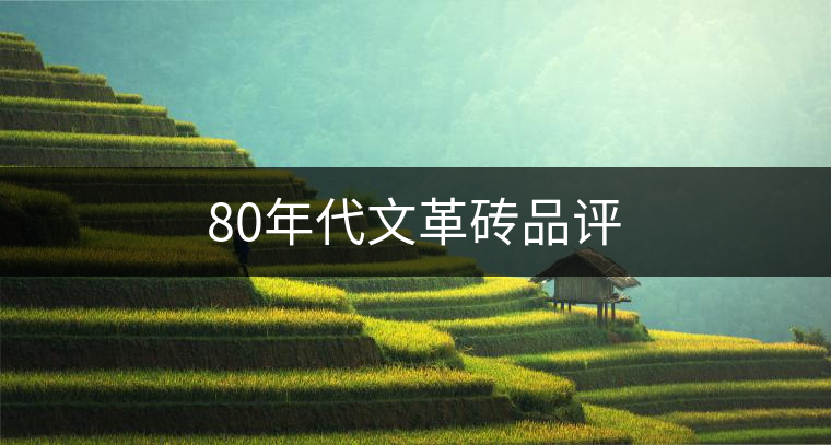 80年代文革磚品評 80年代文革磚品評
