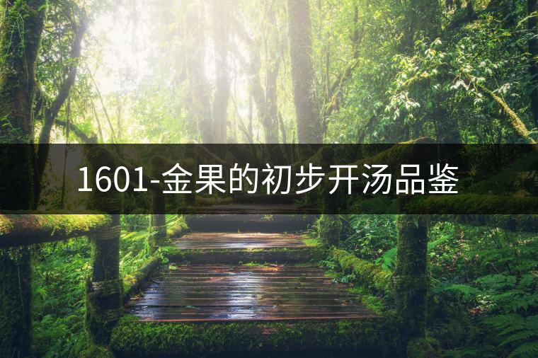 1601-金果的初步開(kāi)湯品鑒