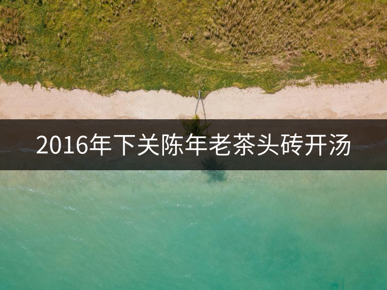 2016年下關(guān)陳年老茶頭磚開湯 2016年下關(guān)陳年老茶頭磚開湯