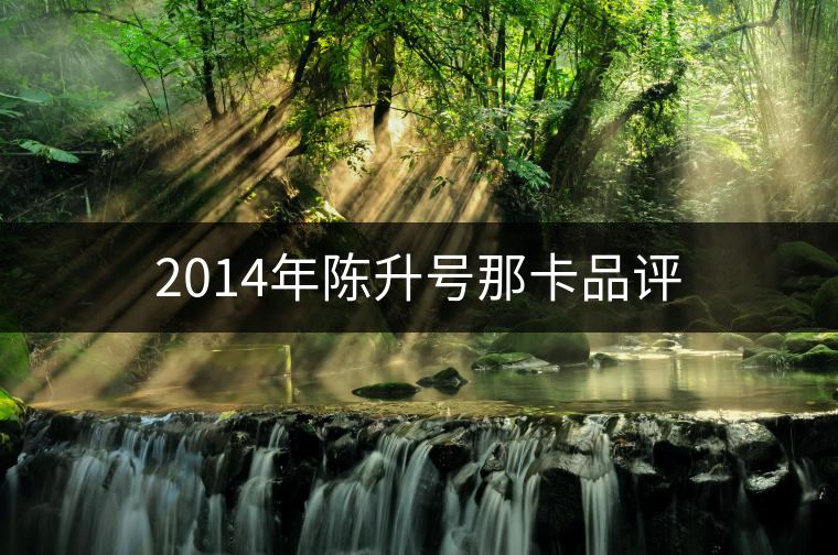 2014年陳升號(hào)那卡品評(píng) 2014年陳升號(hào)那卡品評(píng)